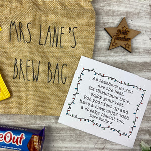 £5.00 Stocking Filler! Teacher Brew In A Bag!
