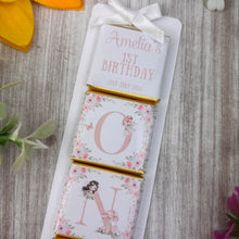 Load image into Gallery viewer, Personalised Fairy Birthday Chocolate Favours
