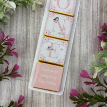 Load image into Gallery viewer, Personalised Fairy Birthday Chocolate Favours
