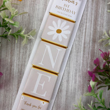Load image into Gallery viewer, Personalised Daisy Birthday Chocolate Favours
