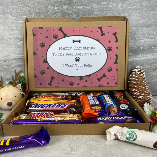 Merry Christmas Personalised Dog Mum/Dad Chocolate Box-The Persnickety Co