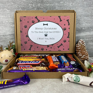 Merry Christmas Personalised Dog Mum/Dad Chocolate Box