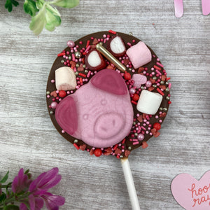 £5.00 Special Offer! Pig Bath Bomb and Chocolate Lollipop