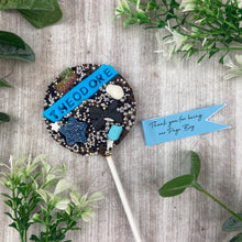 Load image into Gallery viewer, Page Boy Personalised Belgian Chocolate Lollipop-The Persnickety Co

