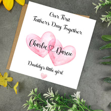 Load image into Gallery viewer, Personalised First Father&#39;s Day Card

