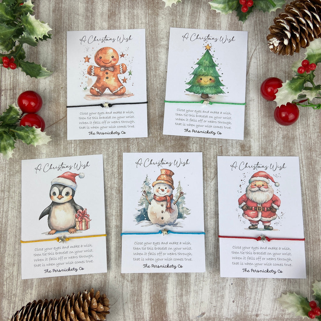Set of 5 Little Christmas Wish Bracelets-The Persnickety Co