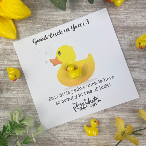 Good Luck In Year 3 Duck!-The Persnickety Co
