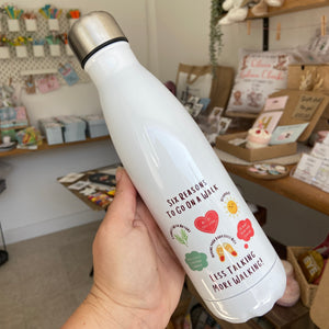 Less Talking More Walking Water Bottle!