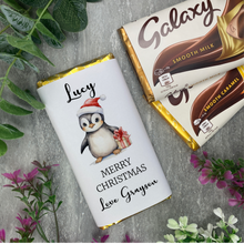 Load image into Gallery viewer, Cute Personalised Teacher Christmas Chocolate Bar
