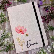 Load image into Gallery viewer, Personalised Birth Flower Notebook
