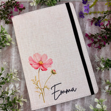 Load image into Gallery viewer, Personalised Birth Flower Notebook-The Persnickety Co
