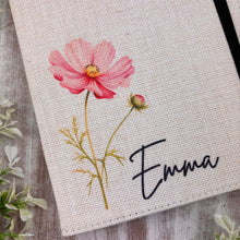 Load image into Gallery viewer, Personalised Birth Flower Notebook
