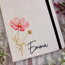 Load image into Gallery viewer, Personalised Birth Flower Notebook
