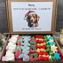 Load image into Gallery viewer, 100 Dogs to Choose - Merry Christmas Personalised Dog Mum/Dad Sweets in a row
