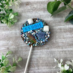 Page Boy Personalised Belgian Chocolate Lollipop