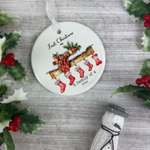 Load image into Gallery viewer, Personalised First Christmas As A Family Ornament
