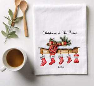 FAMILY CHRISTMAS TEA TOWEL-The Persnickety Co