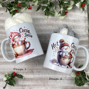 £5.00 Stocking Filler! - Christmas Snowman Mug Set-The Persnickety Co