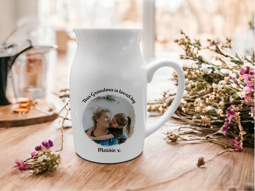 Personalised Photo Jug - This Grandma Is Loved By-The Persnickety Co