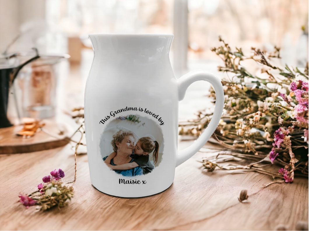 Personalised Photo Jug - This Grandma Is Loved By-The Persnickety Co