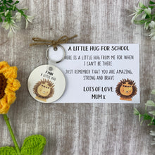 Load image into Gallery viewer, Back to School Pocket Hug Keyring  - Brave Lion
