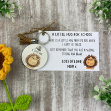 Load image into Gallery viewer, Back to School Pocket Hug Keyring - Brave Lion-The Persnickety Co
