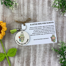 Load image into Gallery viewer, Back to School Pocket Hug Keyring  - Green Monster
