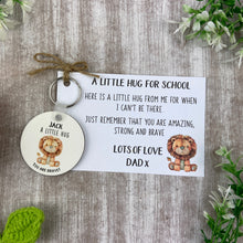 Load image into Gallery viewer, Back to School Pocket Hug Keyring  - Lion
