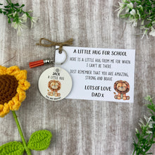 Load image into Gallery viewer, Back to School Pocket Hug Keyring  - Lion
