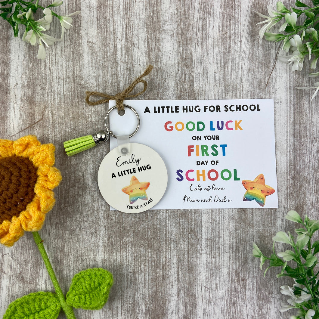 Back to School Pocket Hug Keyring - Star-The Persnickety Co