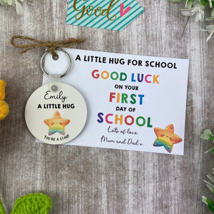 Back to School Pocket Hug Keyring  - Star