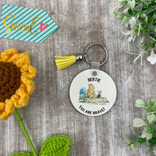 Load image into Gallery viewer, Back to School Pocket Hug Keyring  - Brave Bear
