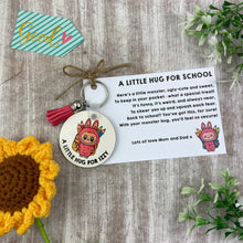 Load image into Gallery viewer, Back to School Pocket Hug Keyring  - Pink Monster
