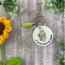 Load image into Gallery viewer, Back to School Pocket Hug Keyring  - Green Monster
