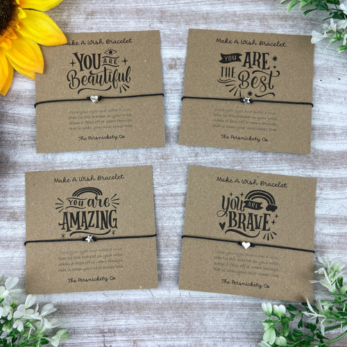 Positive Affirmations Wish Bracelet-The Persnickety Co