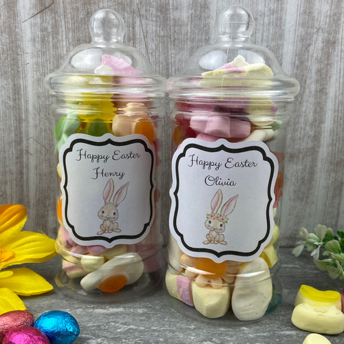 Personalised Easter Bunny Sweet Jar-The Persnickety Co