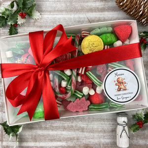 Personalised Christmas Luxury Sweet Box