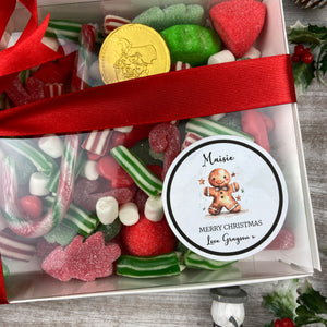 Personalised Christmas Luxury Sweet Box