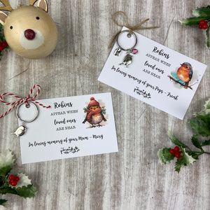 Personalised Robin Keyring