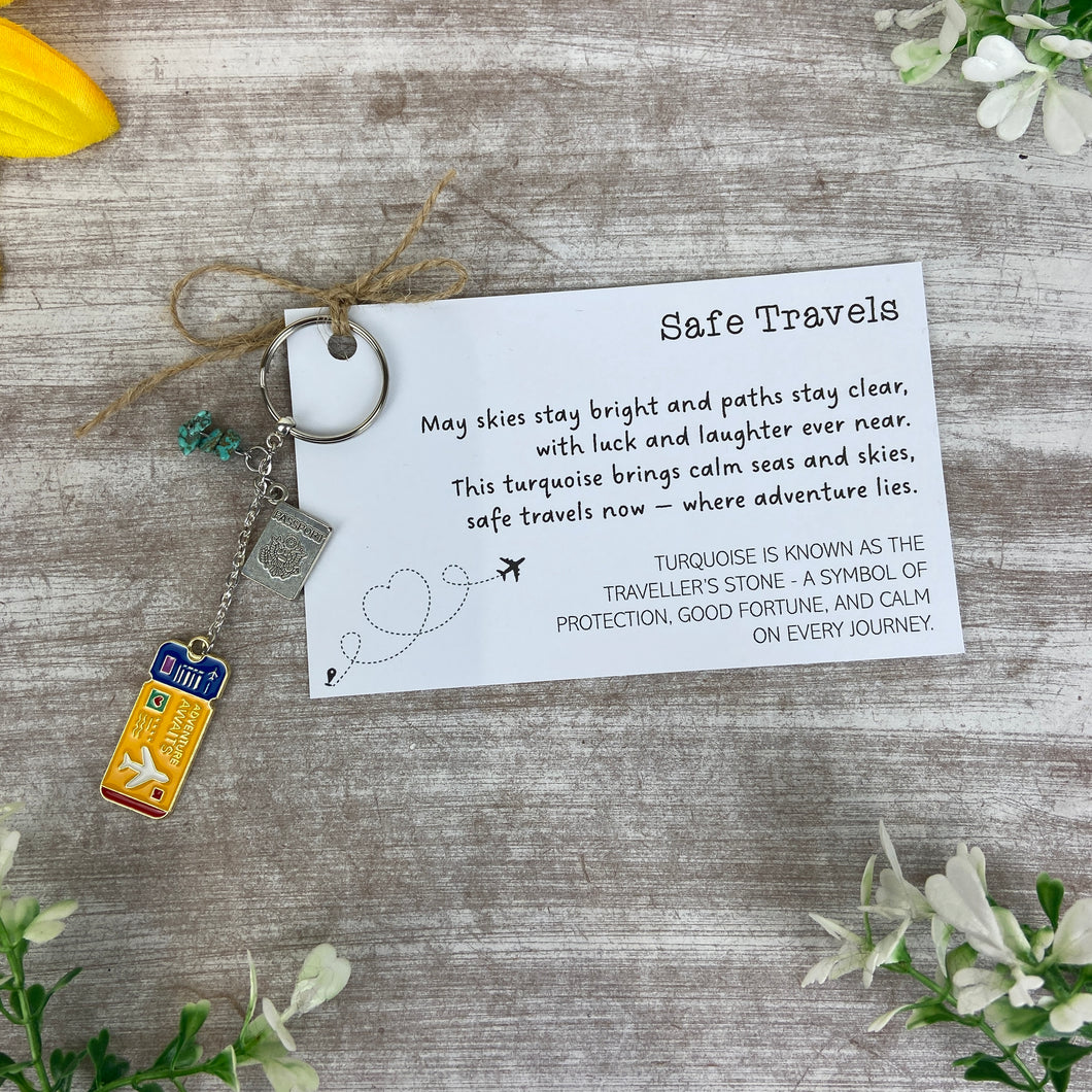 Safe Travels Keyring-The Persnickety Co