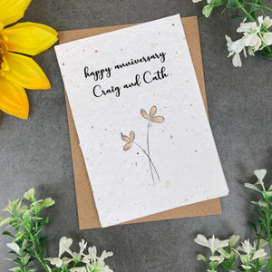 Happy Anniversary Plantable Seed Card