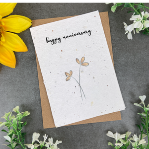 Happy Anniversary Plantable Seed Card