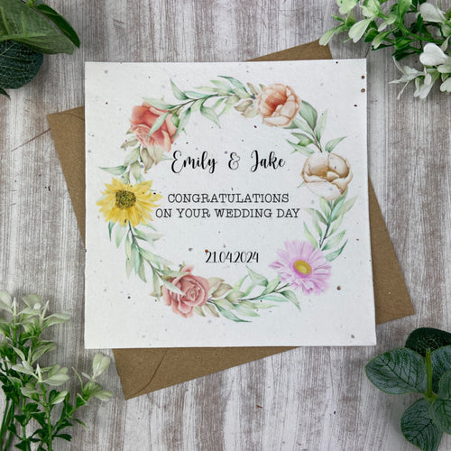 Personalised Wedding Card-The Persnickety Co