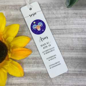 Personalised Star Sign  Bookmark