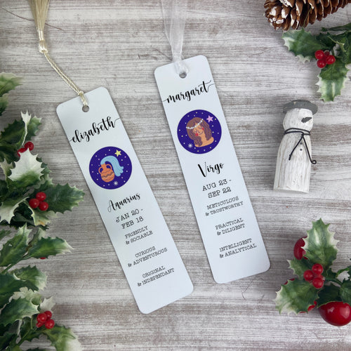 Personalised Star Sign Bookmark-The Persnickety Co