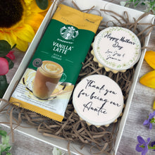 Load image into Gallery viewer, Personalised Iced Biscuit &amp; Coffee Gift Box
