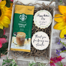 Load image into Gallery viewer, Personalised Iced Biscuit &amp; Coffee Gift Box
