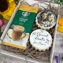 Load image into Gallery viewer, Personalised Coffee &amp; Photo Biscuit Box
