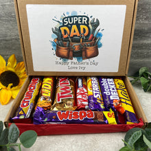 Load image into Gallery viewer, Super Dad Personalised Chocolate Box-The Persnickety Co
