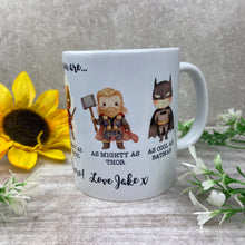Load image into Gallery viewer, Personalised Superhero Dad Mug
